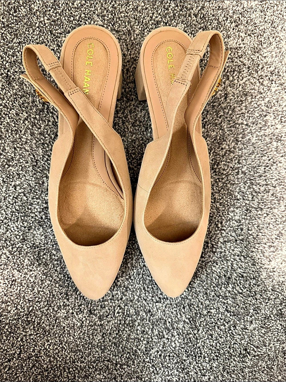 Cole Haan Hansell Slingback Pump Heels in Tan